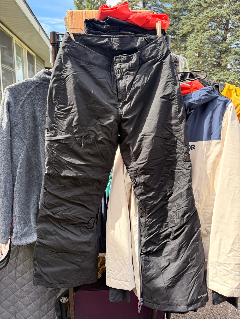 Women's Black Insulated Snow Pants